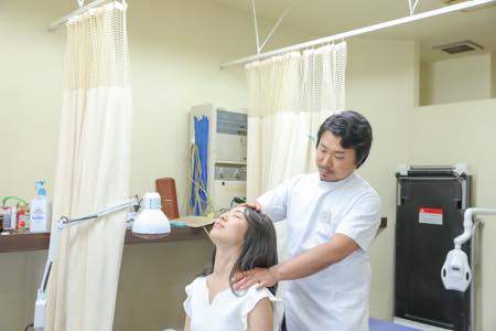状態確認を行なっている様子。